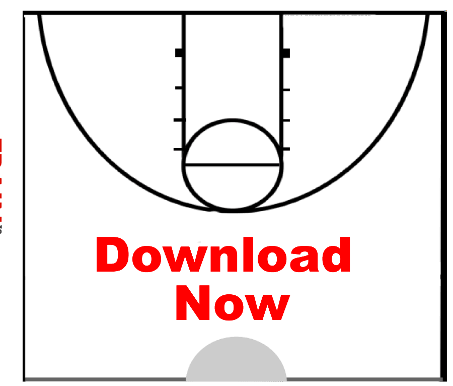 printable free printable half court basketball diagram Clip Art Library