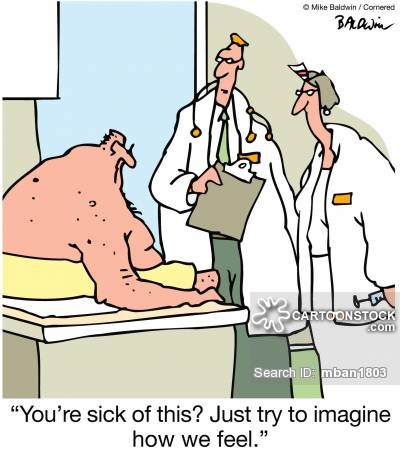 sick patient funny cartoon