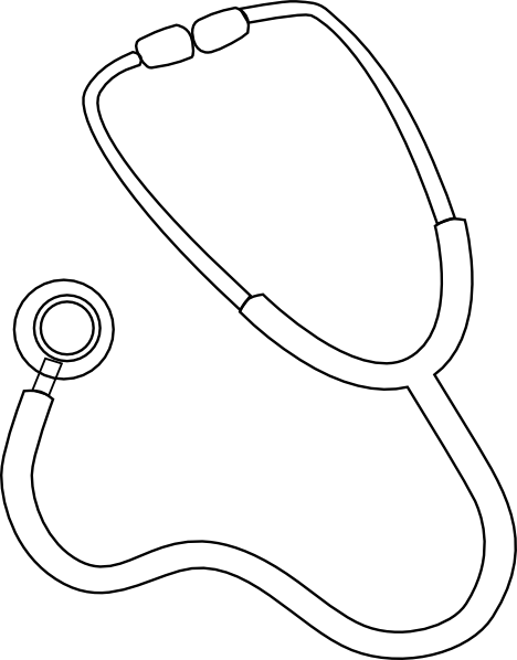 Premium Vector  Hand drawn sketch of stethoscope in black