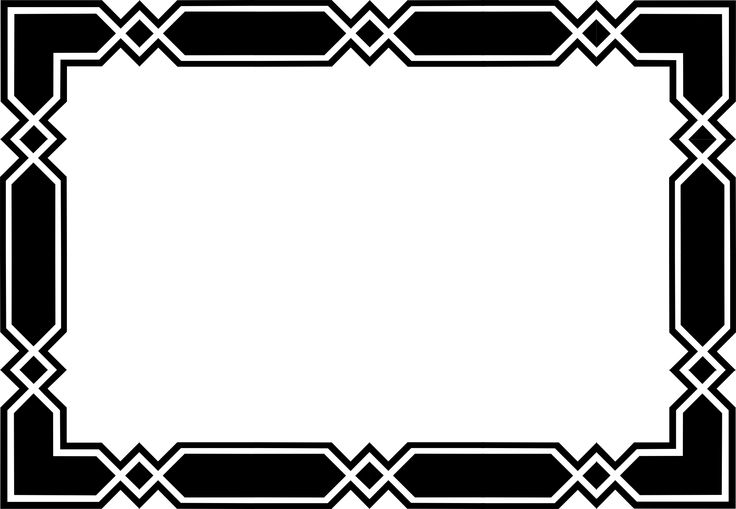 Geometric Border Frame - Free Vector Design for Print & Web