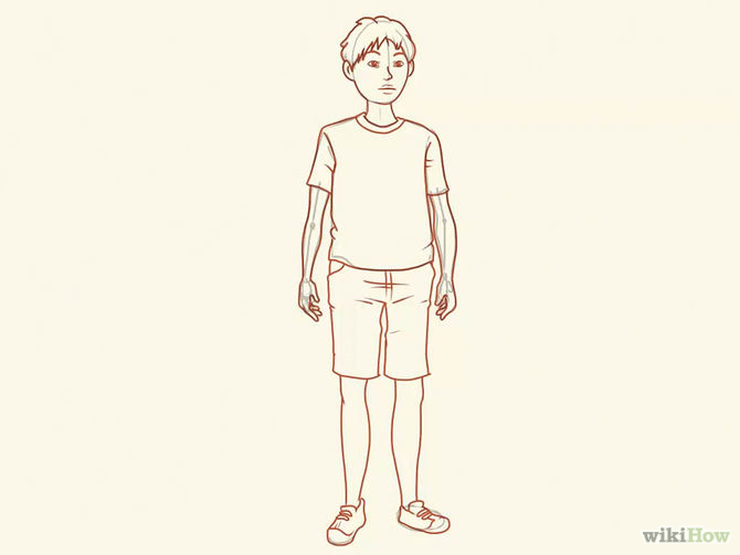 Learn How to Draw Standing Boy for Kids People for Kids Step by Step   Drawing Tutorials