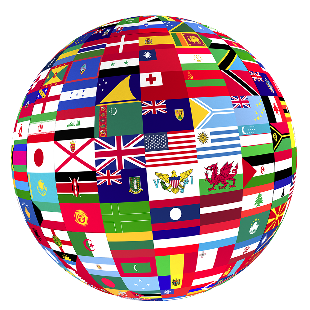 Flags Of The World Globe Icon - Free Icons