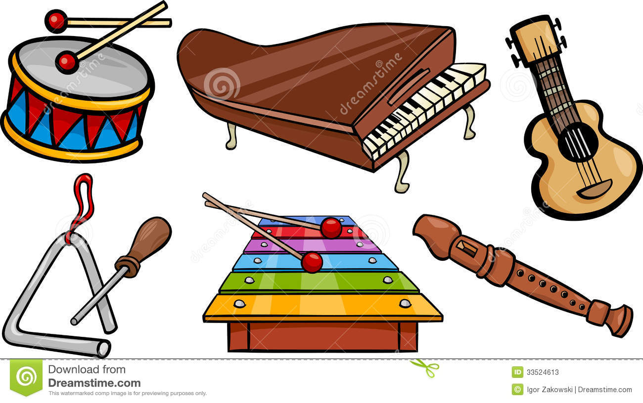 cartoon images for music instruments - Clip Art Library