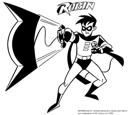 Batman And Robin Coloring Pages Images  Pictures - Becuo