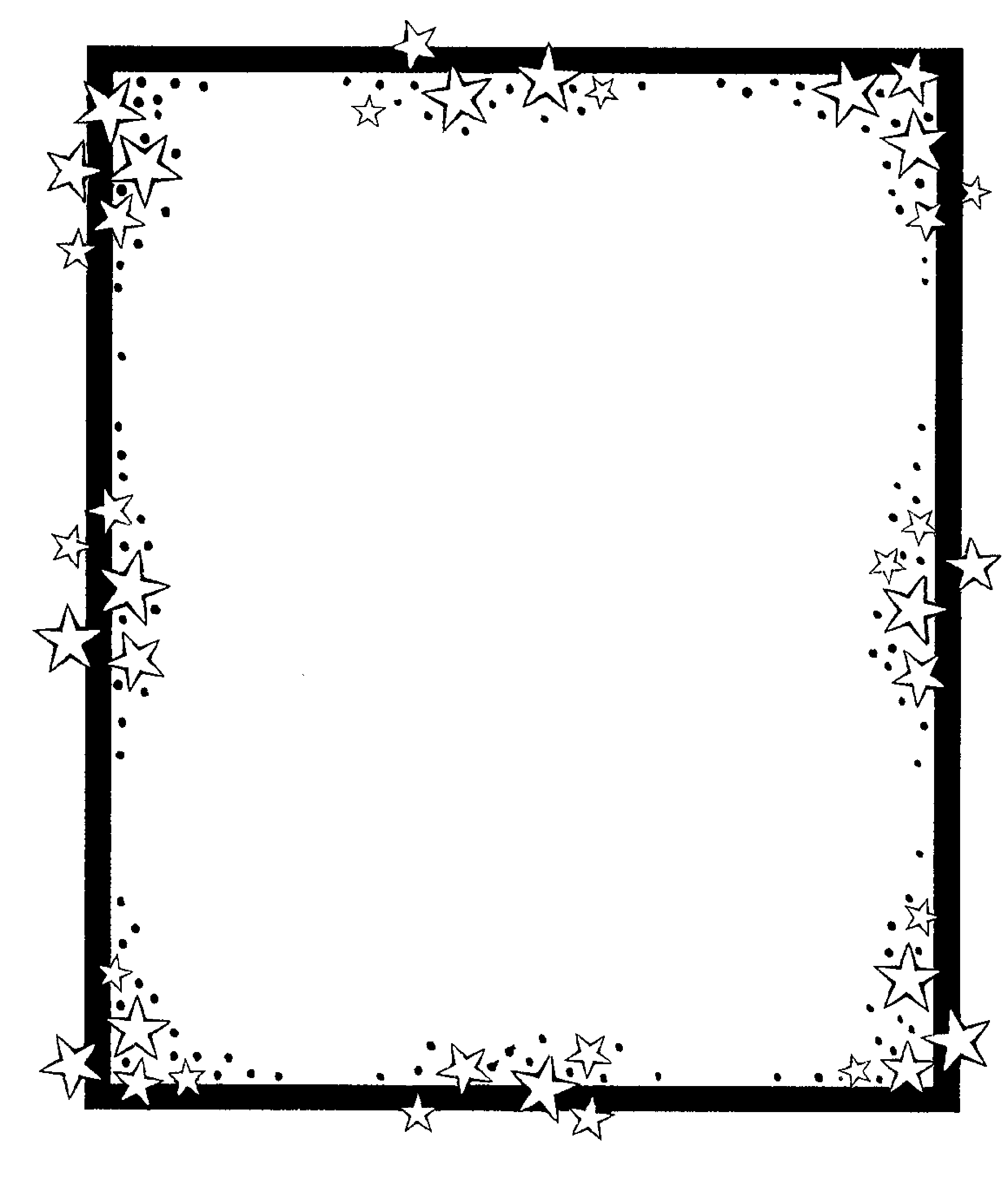 black and white page borders free