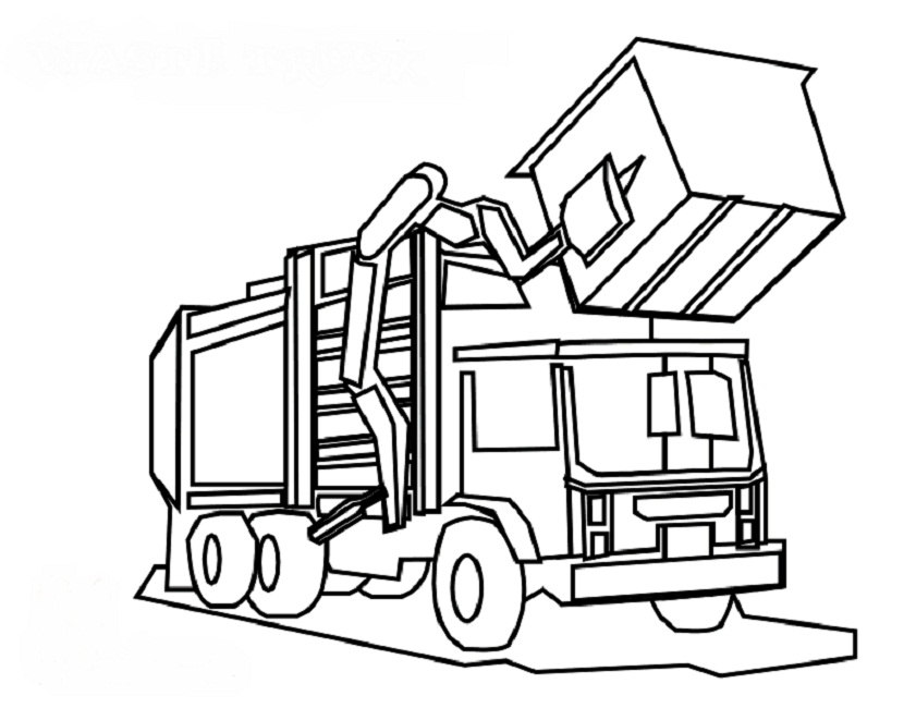 GARBAGE Colouring Pages