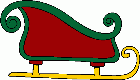 Festive Santa Sleigh Illustration - Free Clipart for Holiday Designs