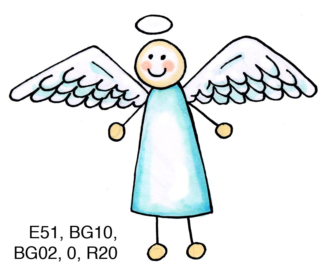 easy angel drawing - Clip Art Library