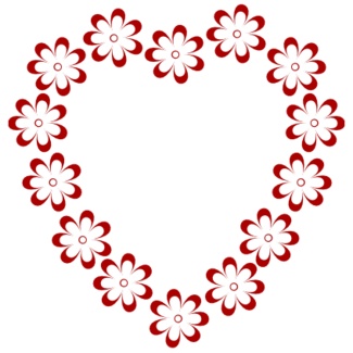 border-clipart-heart-shaped-flowers (1) | heart borders | Clipart library