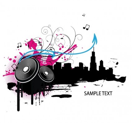 music vector 3d design - Clip Art Library