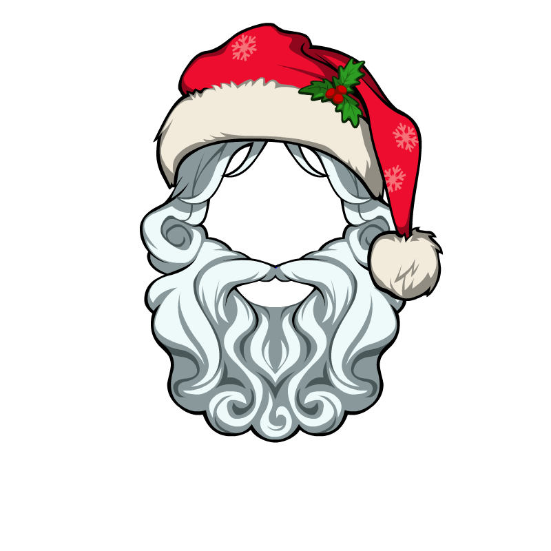 transparent santa beard