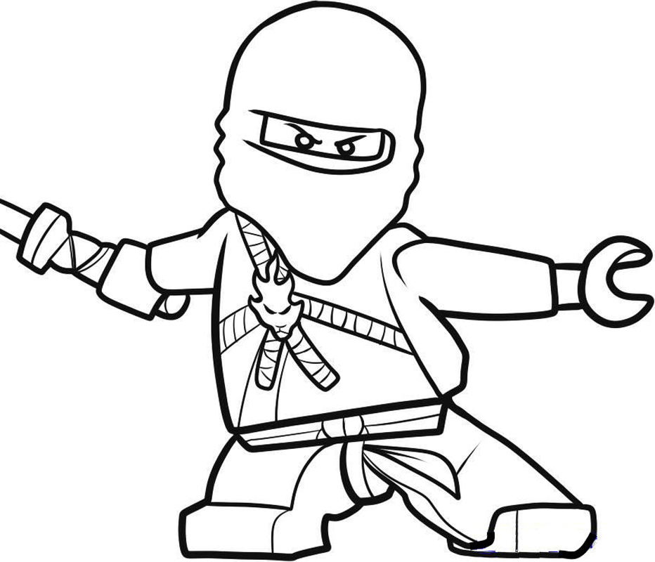 LEGO Ninja Coloring Page - Free Printable for Kids