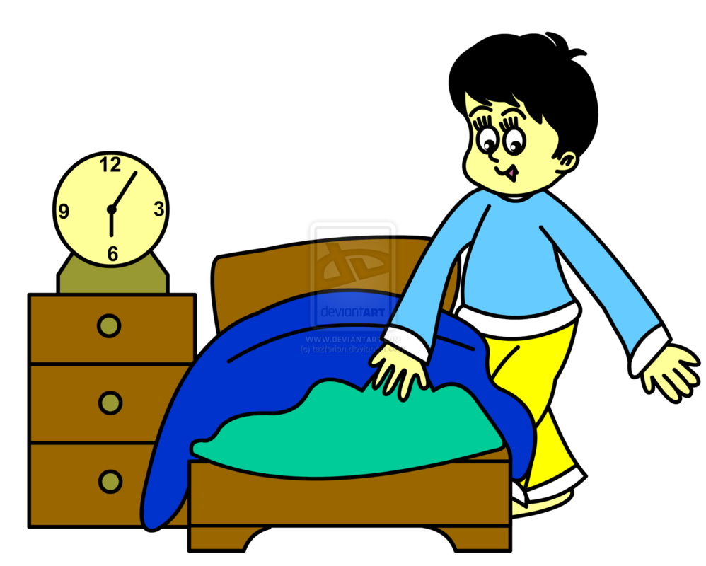 goes to bed cartoon - Clip Art Library