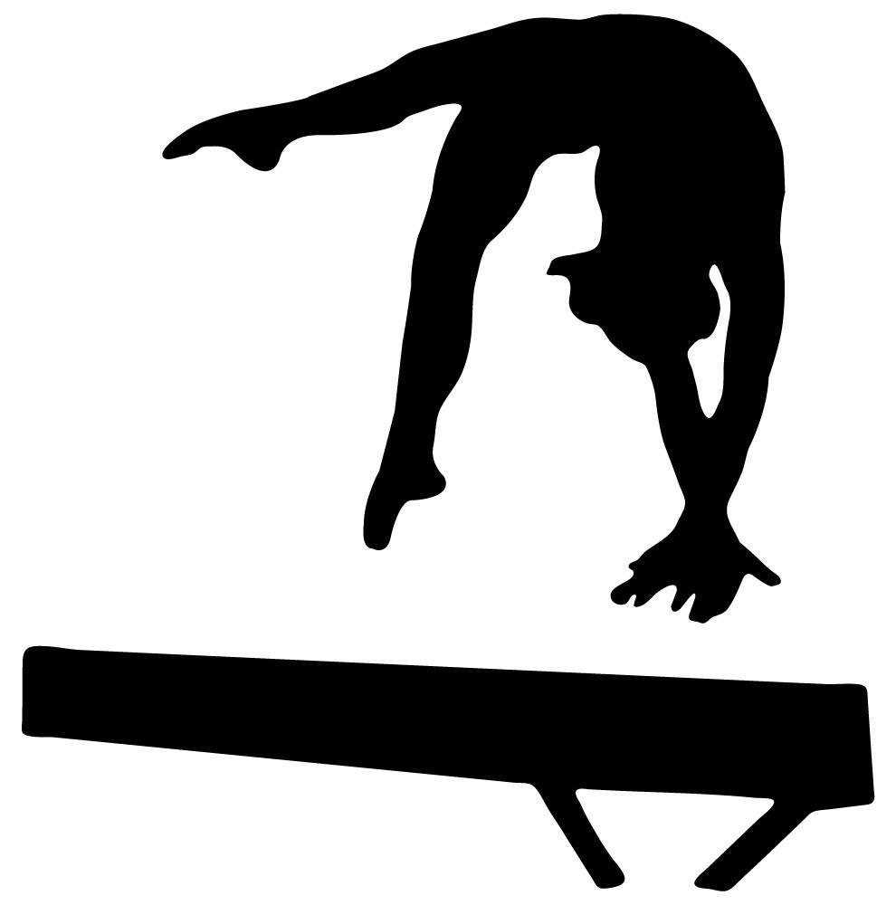  - Gymnastics Silhouette Style - 17 Balance Beam Hand 