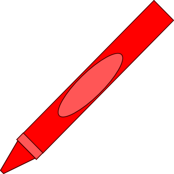 Totetude Red Crayon Clip Art at Clipart library - vector clip art online 