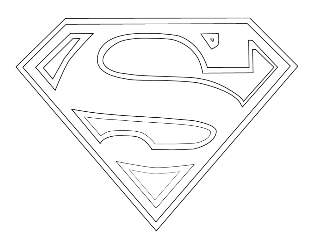 Gambar Superman Logo Printable Free Download Clip Art Coloring Pages ...