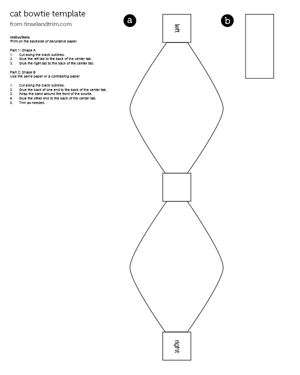 Paper Bow Tie Template