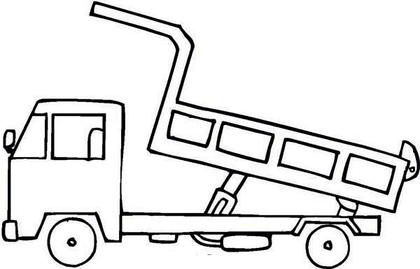 simple dump truck drawing