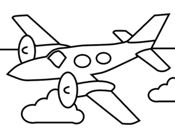 Free Airplane Outline, Download Free Airplane Outline png images, Free ...