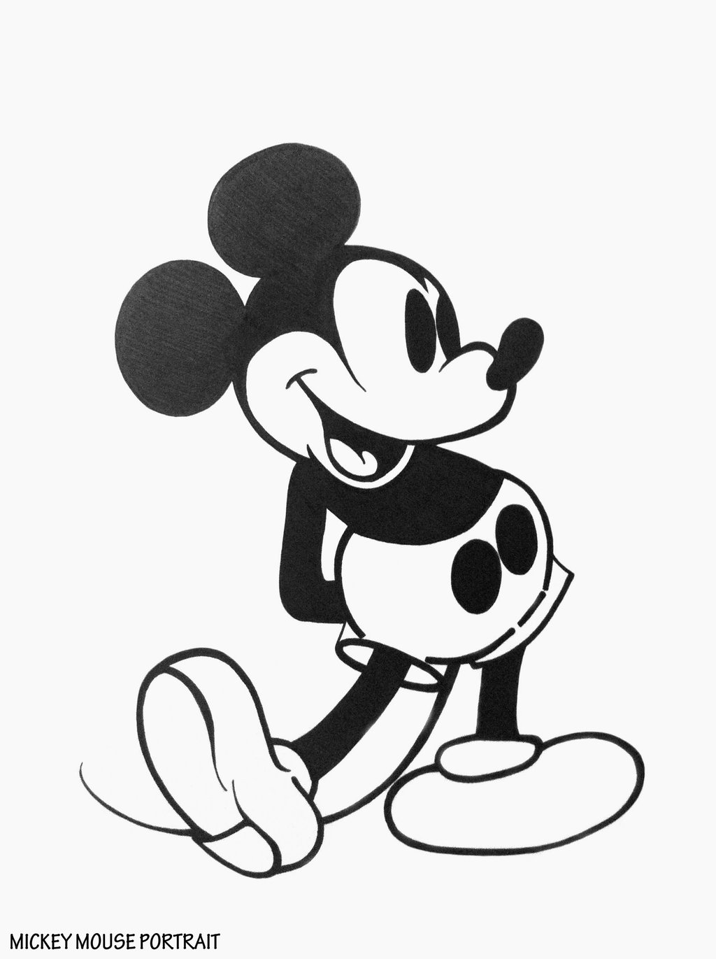 Cute Mickey Mouse Drawing - HelloArtsy