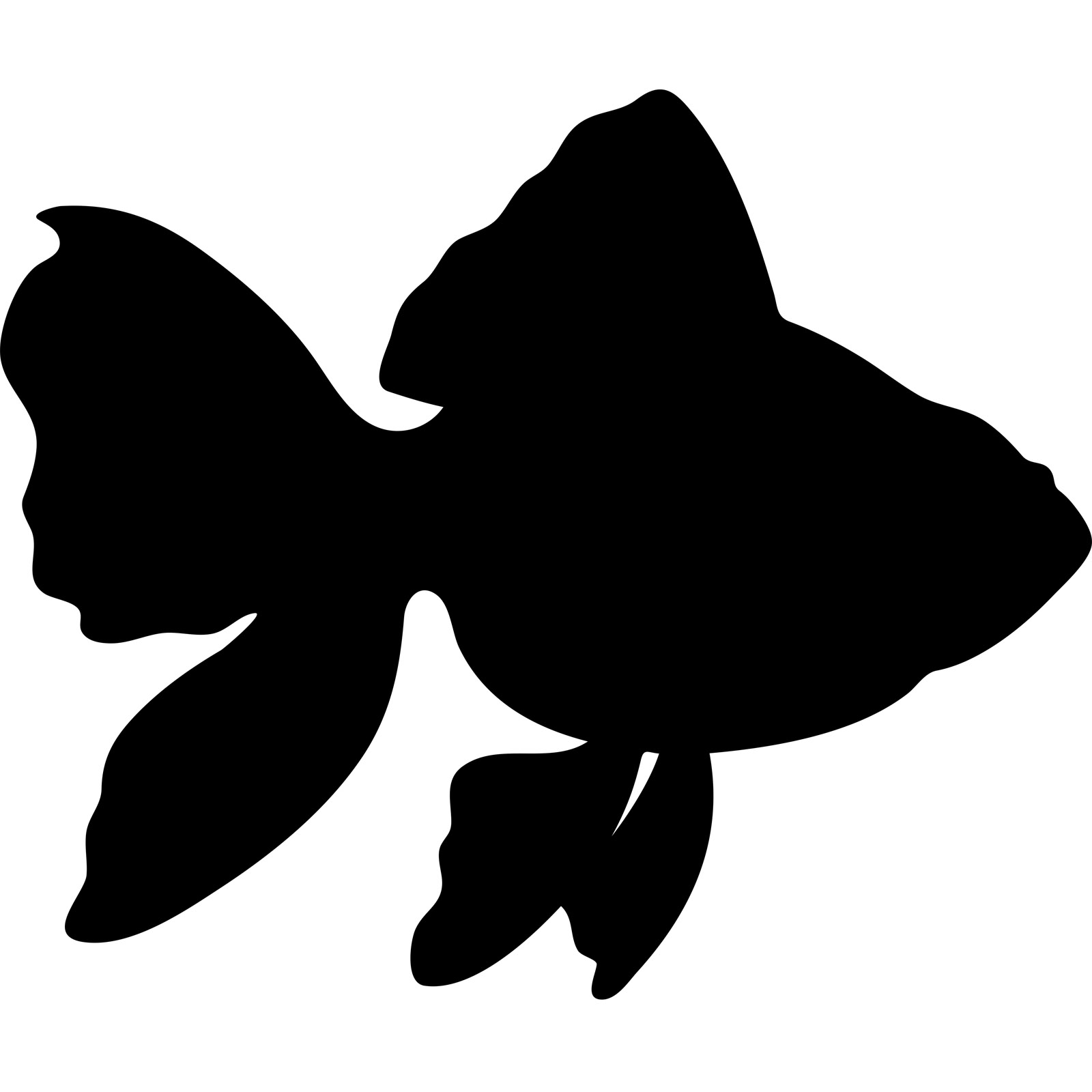 Free Free Fish Silhouette Clip Art, Download Free Free Fish Silhouette ...