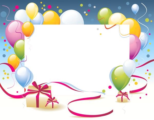 Birthday Transparent PNG Photo Frame | Birthday cards | Clipart library