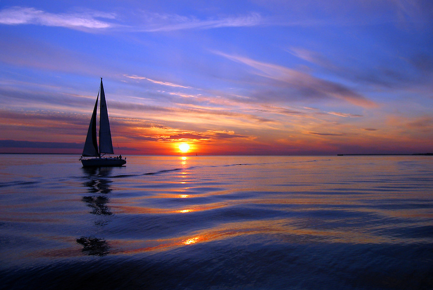 Sailboat Sunset Silhouette | Vehicles Donation