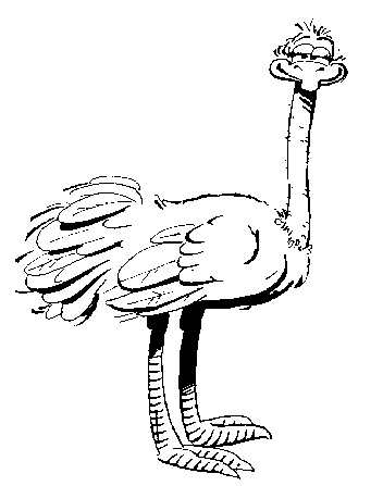 Ostrich Clipart Black And White | fashionplaceface.com
