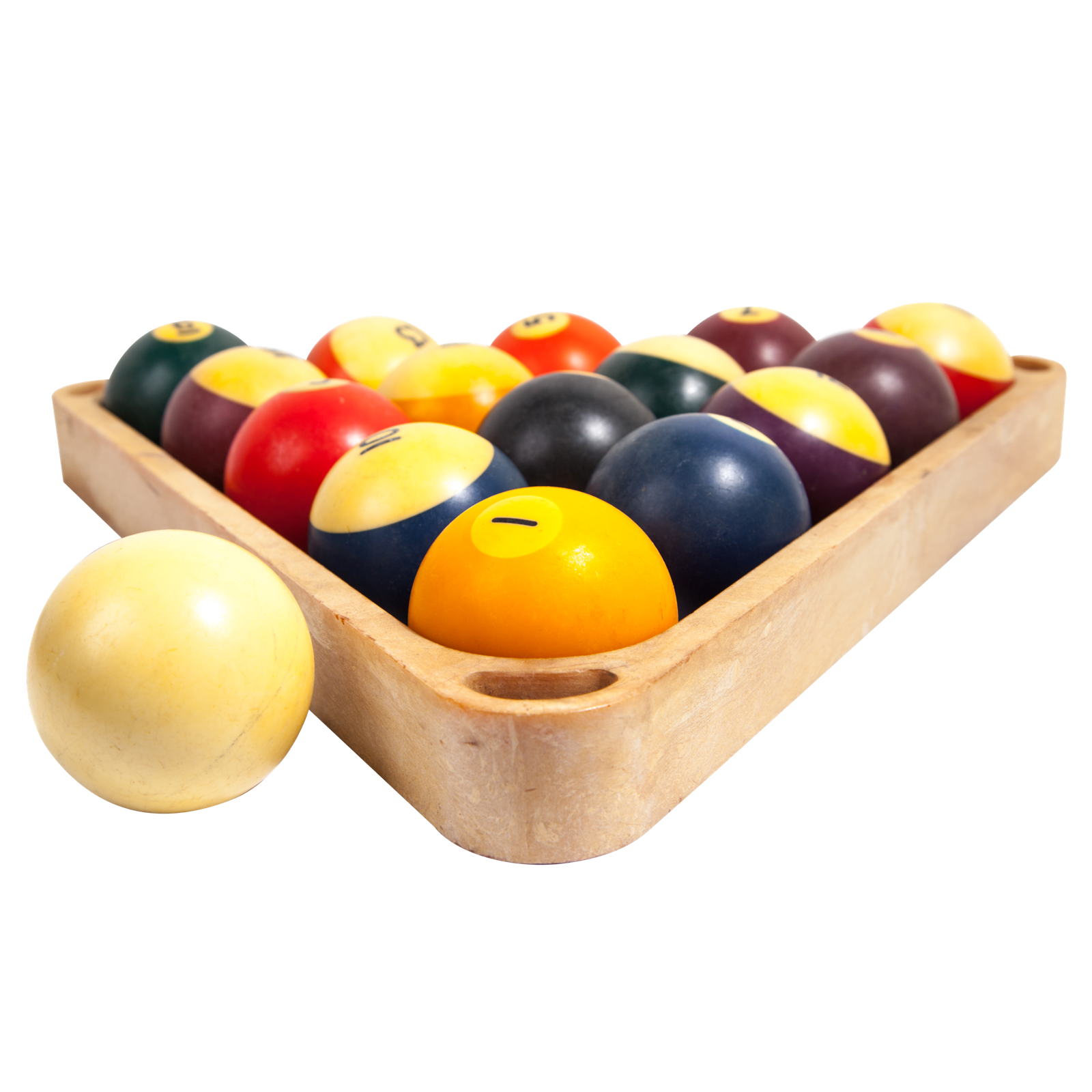 Set of Pool Balls with Rack | Bureau of Trade