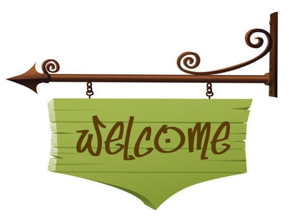 Welcome Sign - Rustic Wooden Hanging Sign for Front Door or Shop Entrance