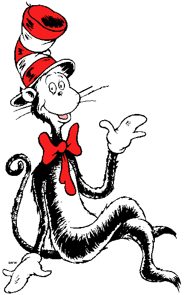 dr seuss characters pictures black and white