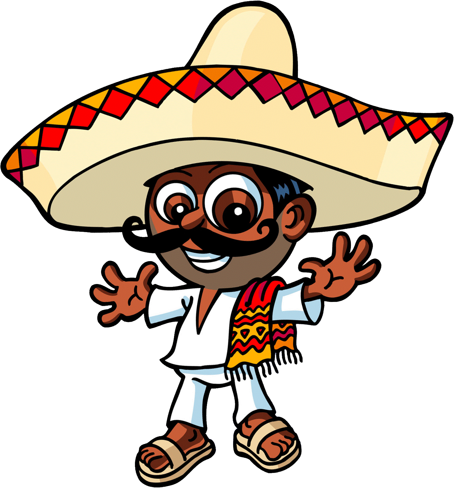 Cartoon Sombrero Mexicano - Clipart library