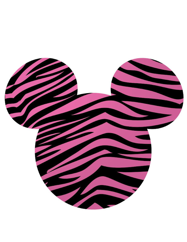 minnie mouse zebra background