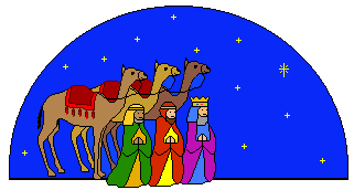 The Three Wise Men and the Star of Bethlehem - Biblical Nativity Scene