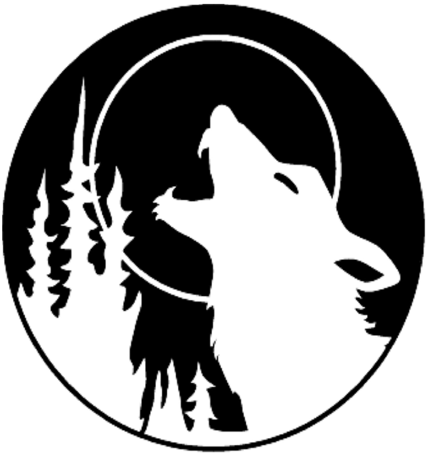 Howling Wolf Outline - Clipart library