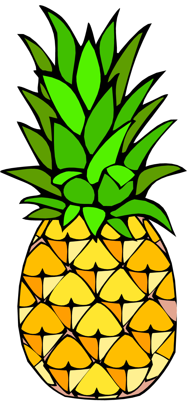 cartoon pineapple Colouring Pages (page 2)