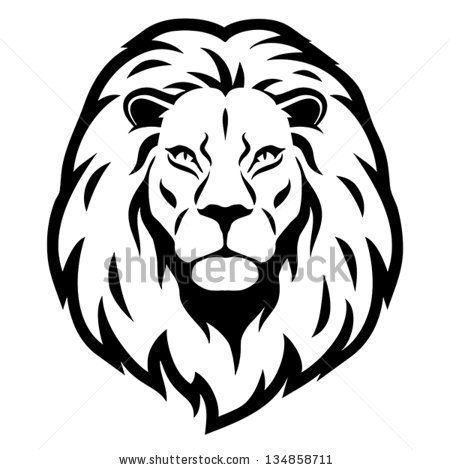 Lion head face logo silhouette black icon tattoo mascot hand drawn lion  king silhouette animal vector illustration 20529806 Vector Art at Vecteezy