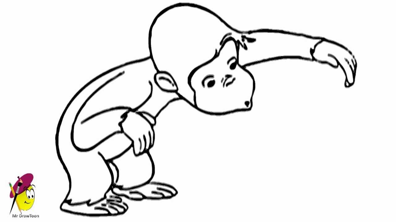 Draw Curious George - How to Draw Monkey - YouTube