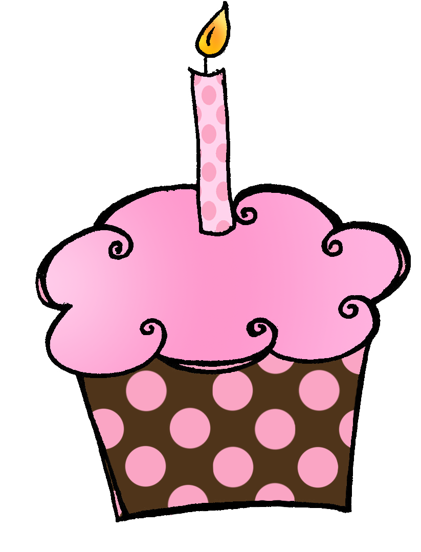 1st Birthday Cupcake Clip Art - Free Clip Art