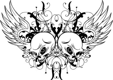 avenged sevenfold skull with wings graphics and comments