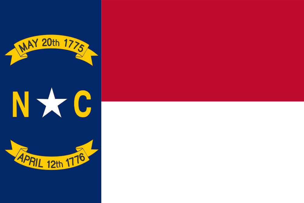 North Carolina: Flags - Emblems - Symbols - Outline Maps