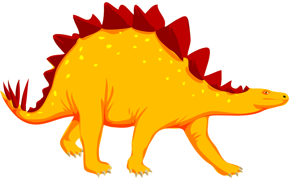 Stegosaurus Dinosaur Illustration - Colorful Prehistoric Herbivore