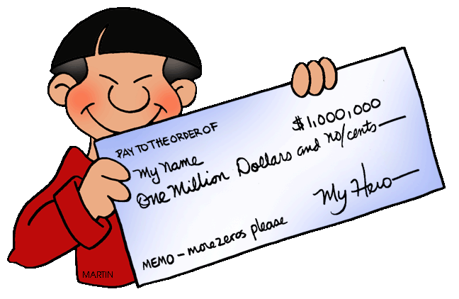 Writing A Check Clipart