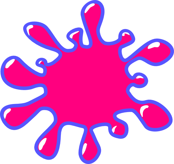 Pink Splatter clip art - vector clip art online, royalty free 