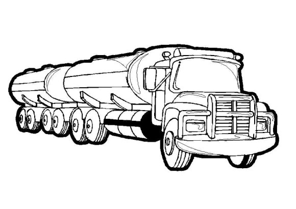 trash truck coloring book