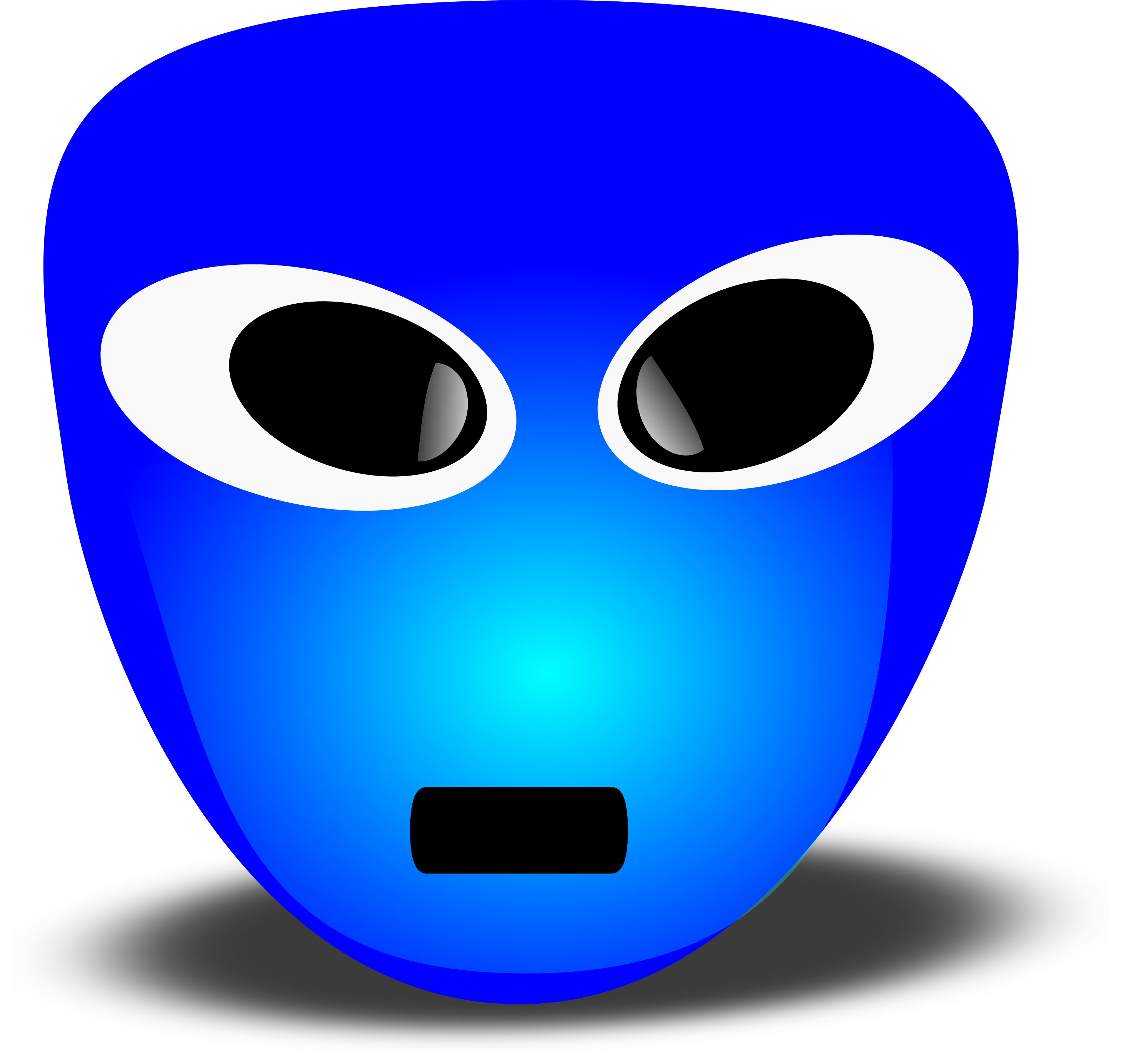 Blue Smiley Face - Clip Art Library