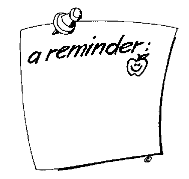 reminder clip art teachers