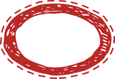 Red Oval Speech Bubble in Doodle Style - Free Clip Arts Online 