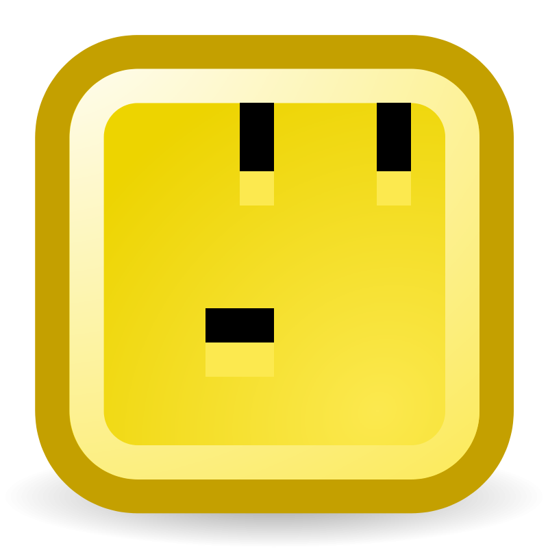 Warning Alert Icon - Yellow Square Notification Symbol