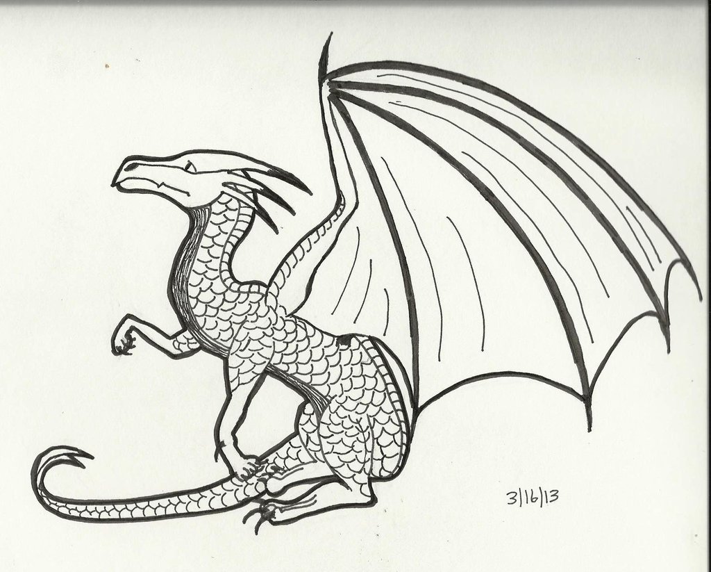 black and white dragon by bebesdupoire on Clipart library